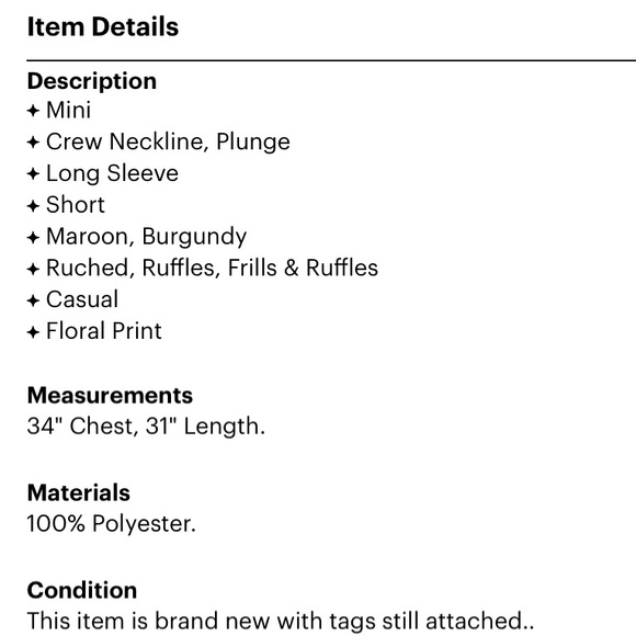 GIANNI BINI FLORAL WINE COLOR ROMPER S… - Picture 3 of 7